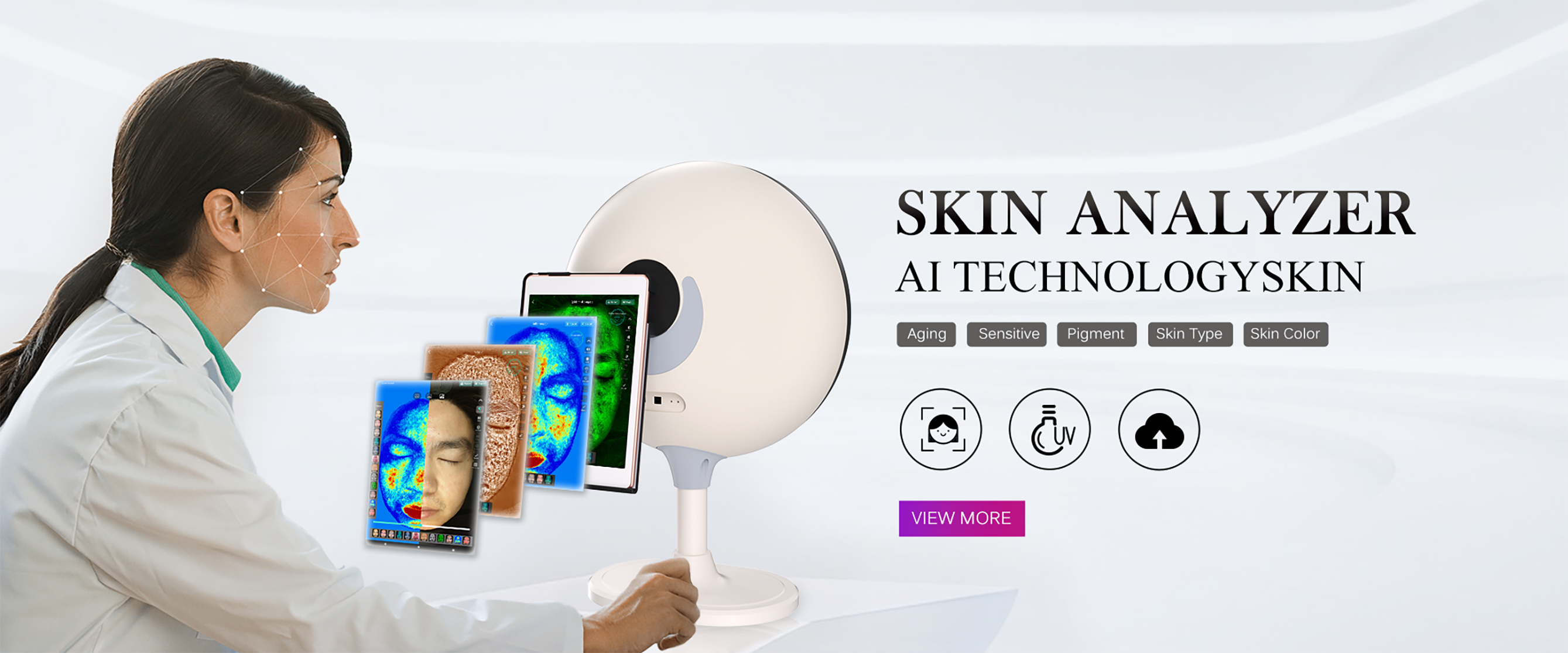 Sức khỏe l&agrave;n da với M&aacute;y ph&acirc;n t&iacute;ch da mặt ti&ecirc;n tiến của C&ocirc;ng nghệ y tế Xu&acirc;n T&ocirc;n (H&agrave; Bắc)
