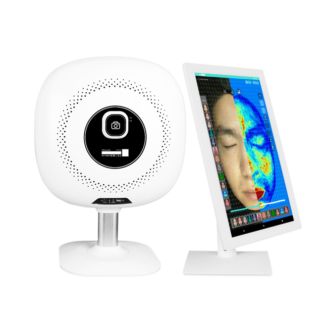 AM-211 21.5 بوصة جهاز تحليل بشرة الوجه بسعر منخفض ومعدات تجميل الماسح الضوئي (نظام أندرويد)