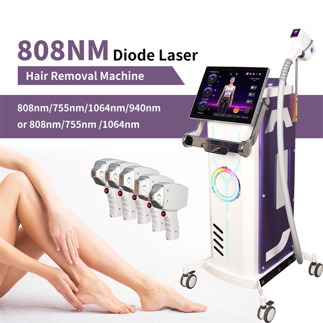  آلة إزالة الشعر بالليزر Am-360 Diode Laser 755nm 808nm 1064nm المنتجات الجمالية 